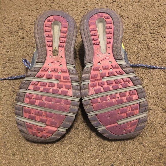 Nike Womens Wild Trail Running Hiking Shoes 643074-010 Gray Purple Yellow Size 8 - Picture 4 of 4